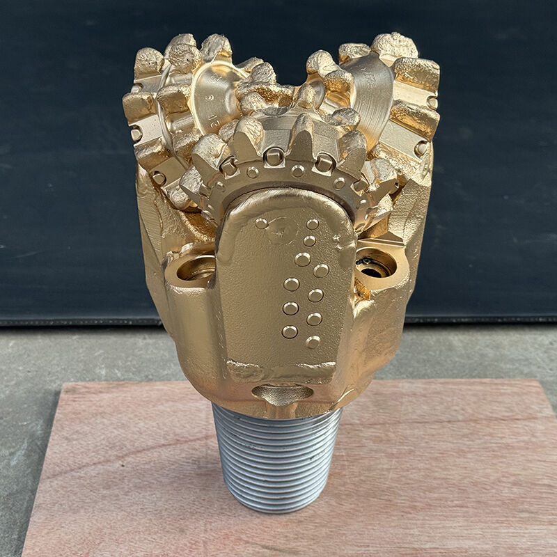 مته حفاری سه مخروطی دندانه فولادی 6 3/4 اینچی با یاتاقان ژورنال برای حفاری سریع