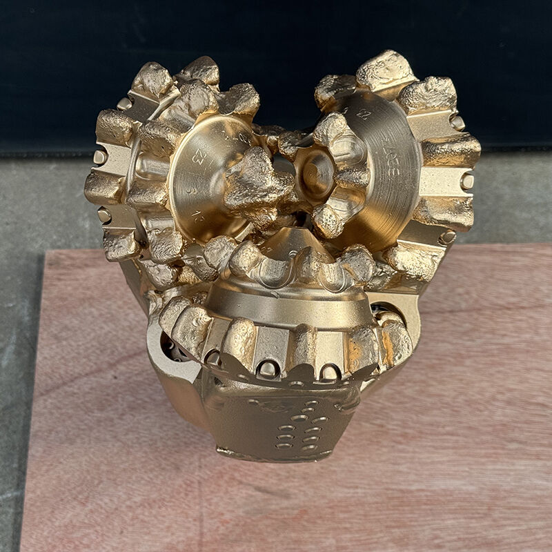 مته حفاری سه مخروطی دندانه فولادی 6 3/4 اینچی با یاتاقان ژورنال برای حفاری سریع